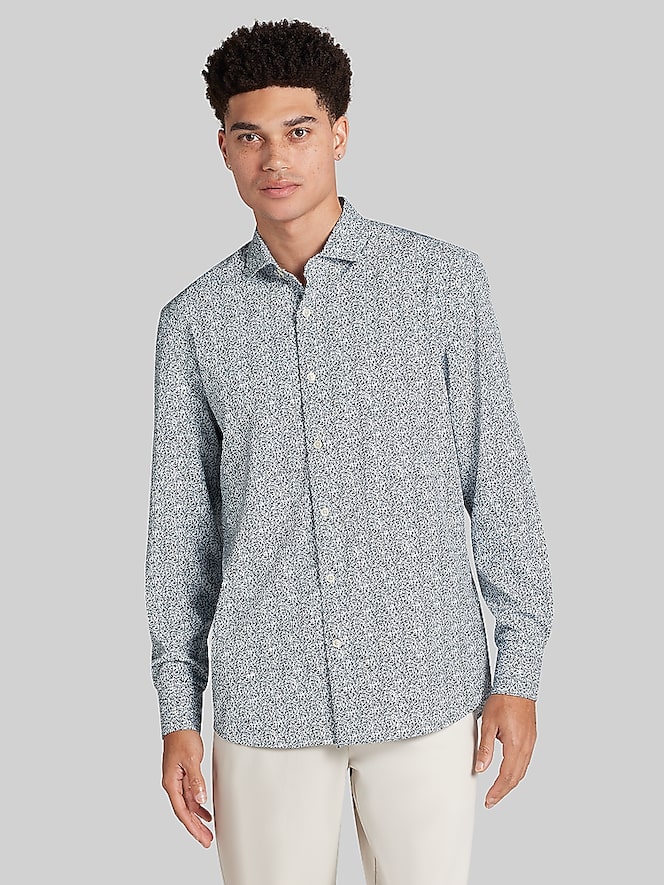 Awearness Kenneth Cole CHILLFLEX Modern Fit 4-Way Stretch Button-Up Shirt