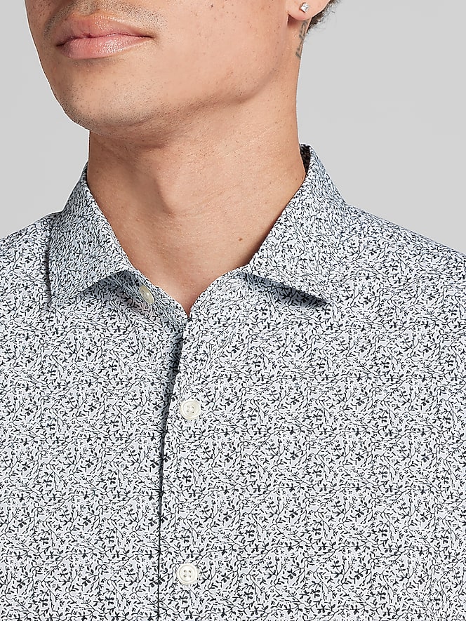 Awearness Kenneth Cole CHILLFLEX Modern Fit 4-Way Stretch Button-Up Shirt