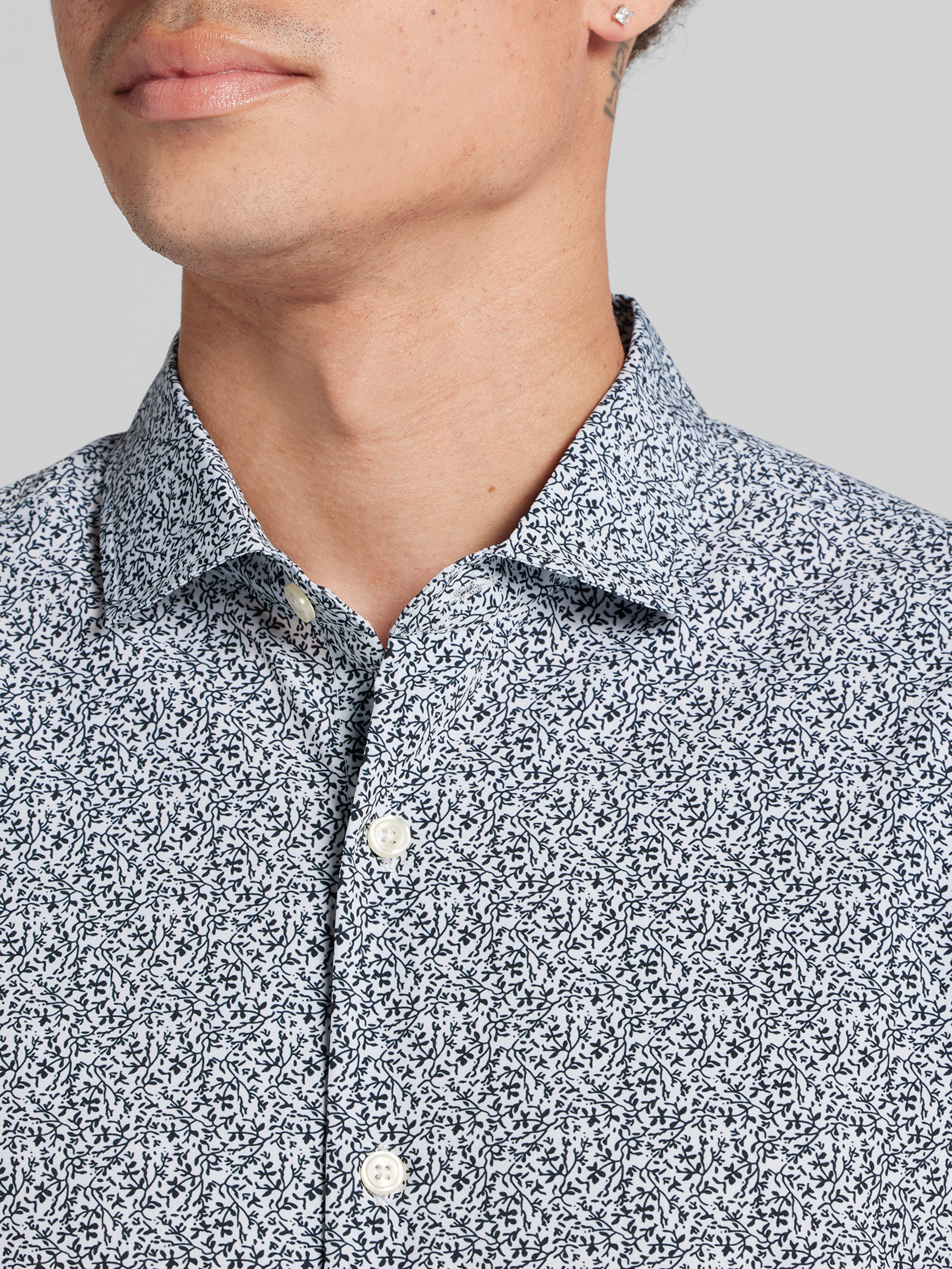 CHILLFLEX Modern Fit 4-Way Stretch Button Up Shirt
