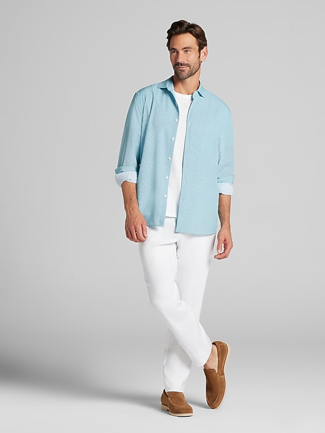 Awearness Kenneth Cole Modern Fit 4-Way Stretch Button Up Shirt