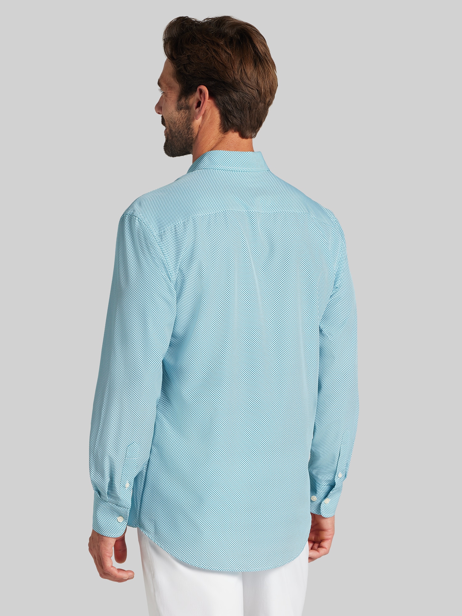 Modern Fit 4-Way Stretch Button Up Shirt