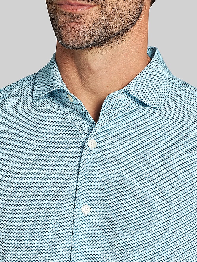 Awearness Kenneth Cole Modern Fit 4-Way Stretch Button Up Shirt