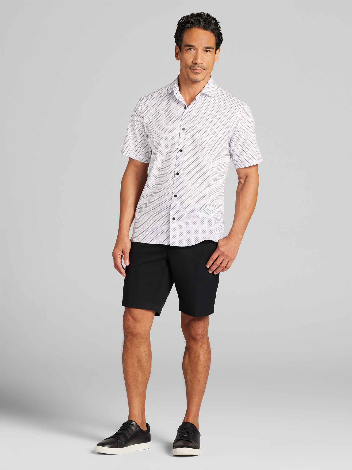 CHILLFLEX Modern Fit 4-Way Stretch Button Up Shirt