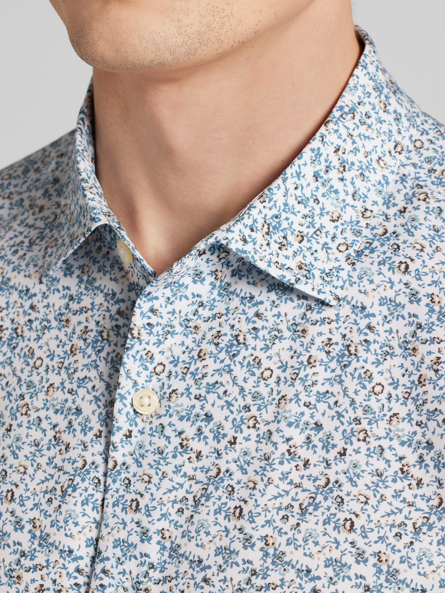 CHILLFLEX Slim Fit 4-Way Stretch Button Up Shirt