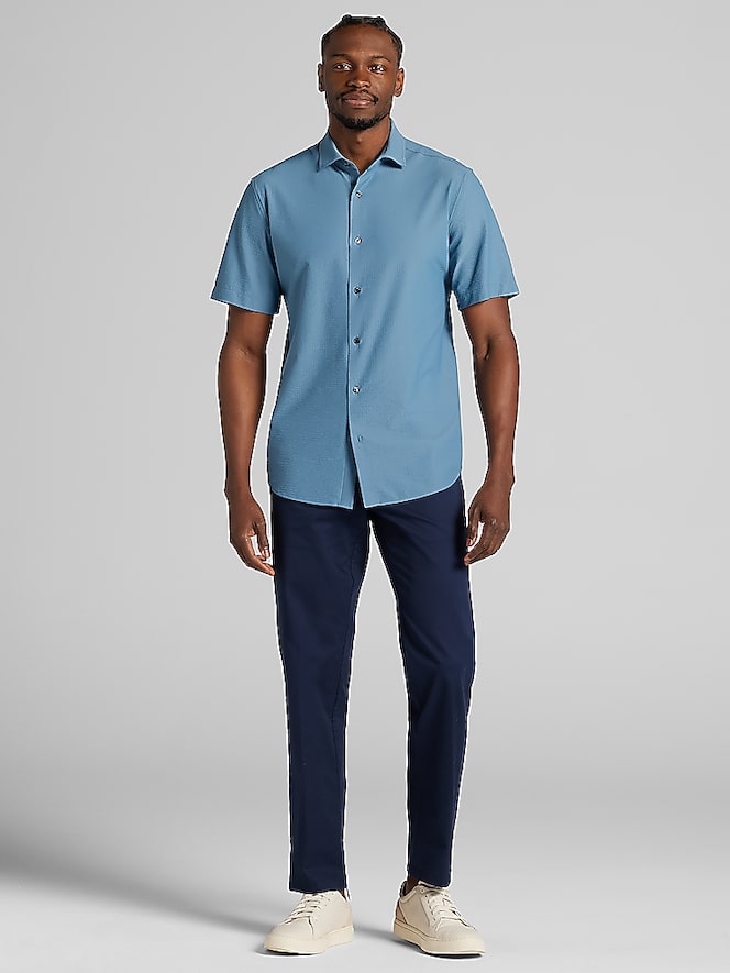 Awearness Kenneth Cole Modern Fit Chillflex 4-Way Stretch Sportshirt