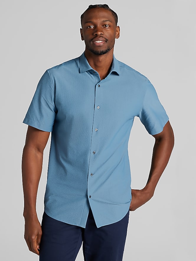 Awearness Kenneth Cole Modern Fit Chillflex 4-Way Stretch Sportshirt