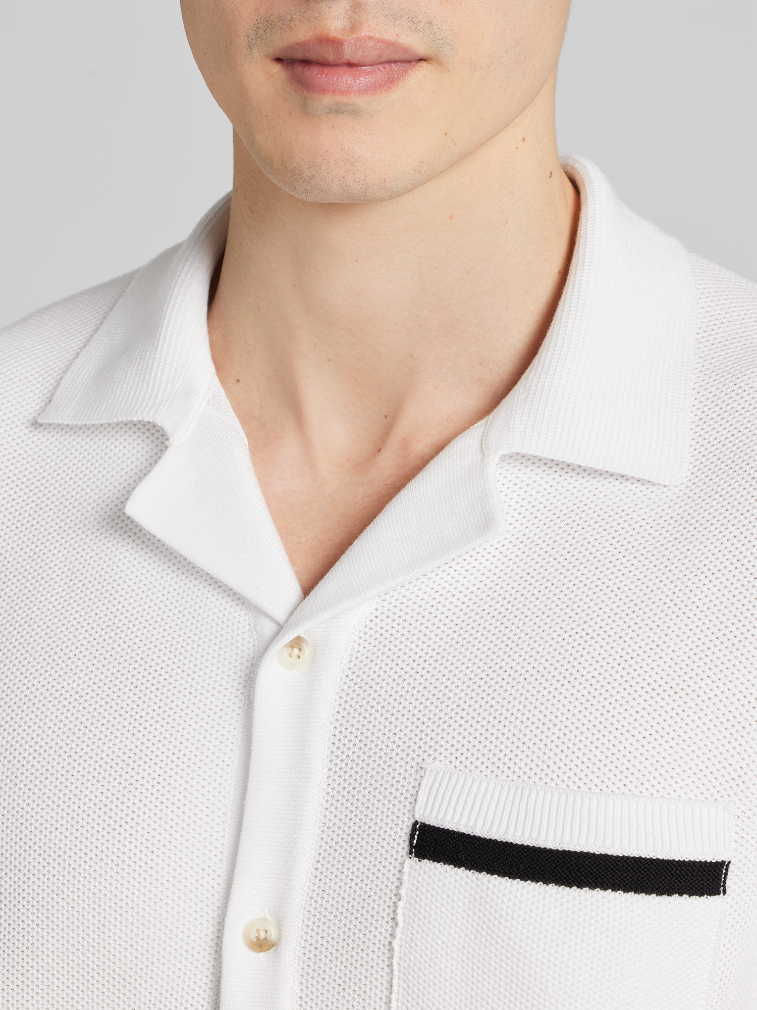 100% Cotton Button Front Short Sleeve Sweater