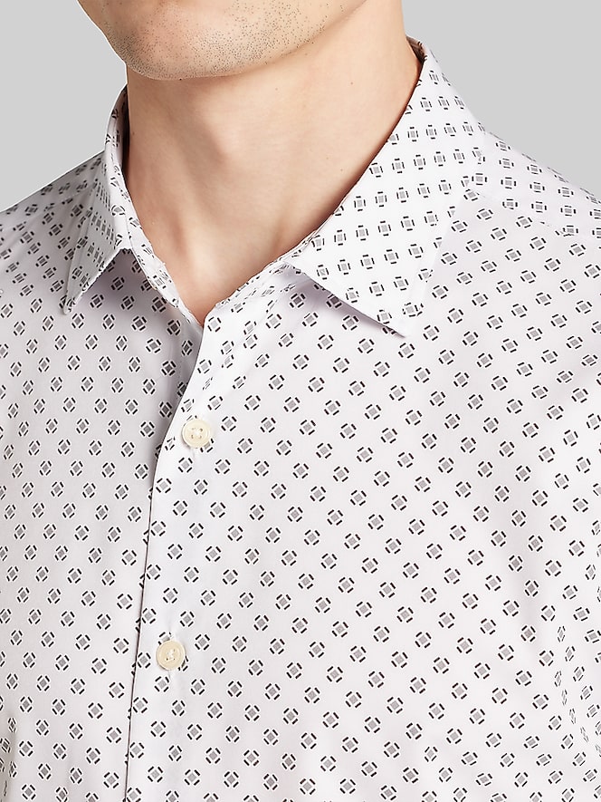 Awearness Kenneth Cole Slim Fit 4-Way Stretch Button Up Shirt