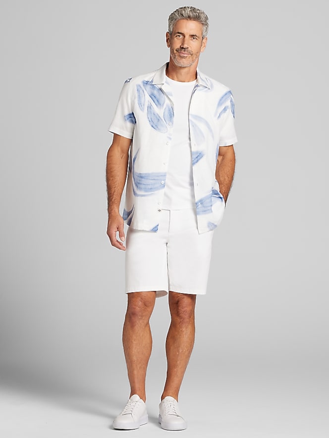 Joseph Abboud Modern Fit Floral Camp Shirt