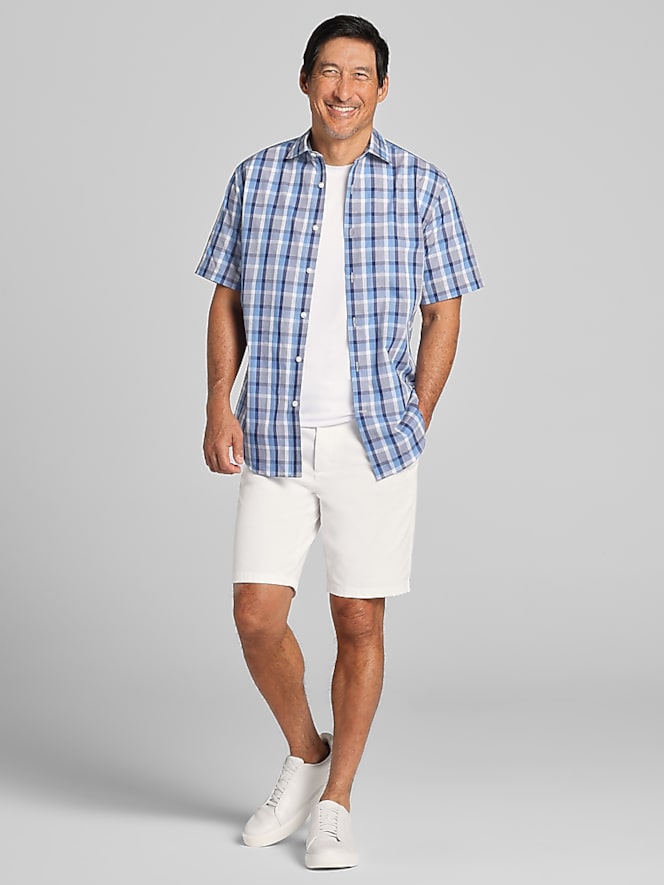 Wilke-Rodriguez Modern Fit Plaid Button Up Shirt