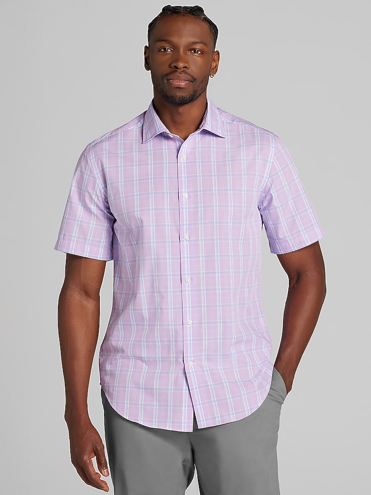 short sleeve purple dress shirt Mens Short Sleeve Shirt- Shop Bertigo Short sleeves- pepe 06