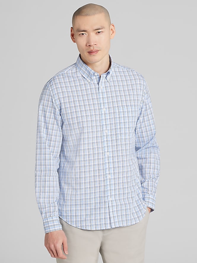 Wilke-Rodriguez Modern Fit Plaid Button Up Shirt