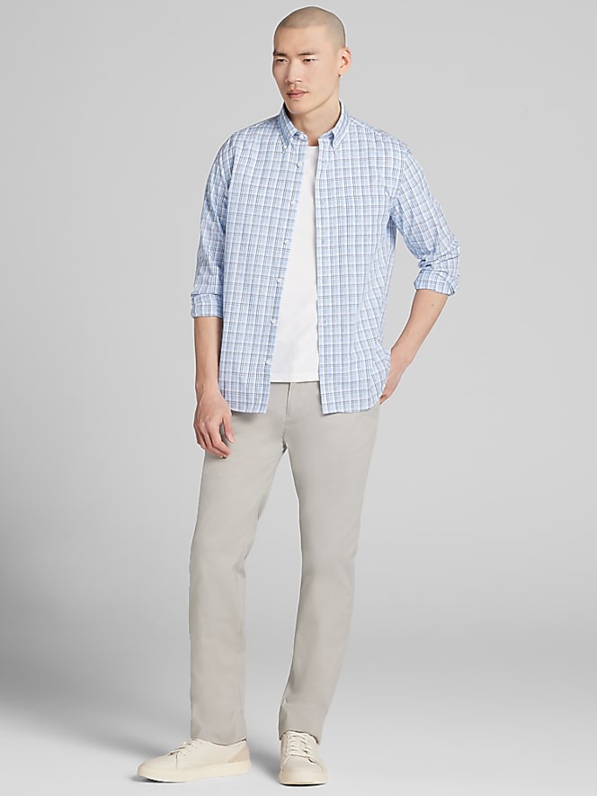Wilke-Rodriguez Modern Fit Plaid Button Up Shirt