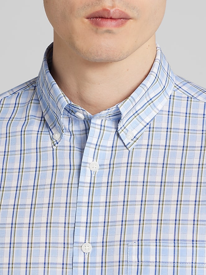 Wilke-Rodriguez Modern Fit Plaid Button Up Shirt