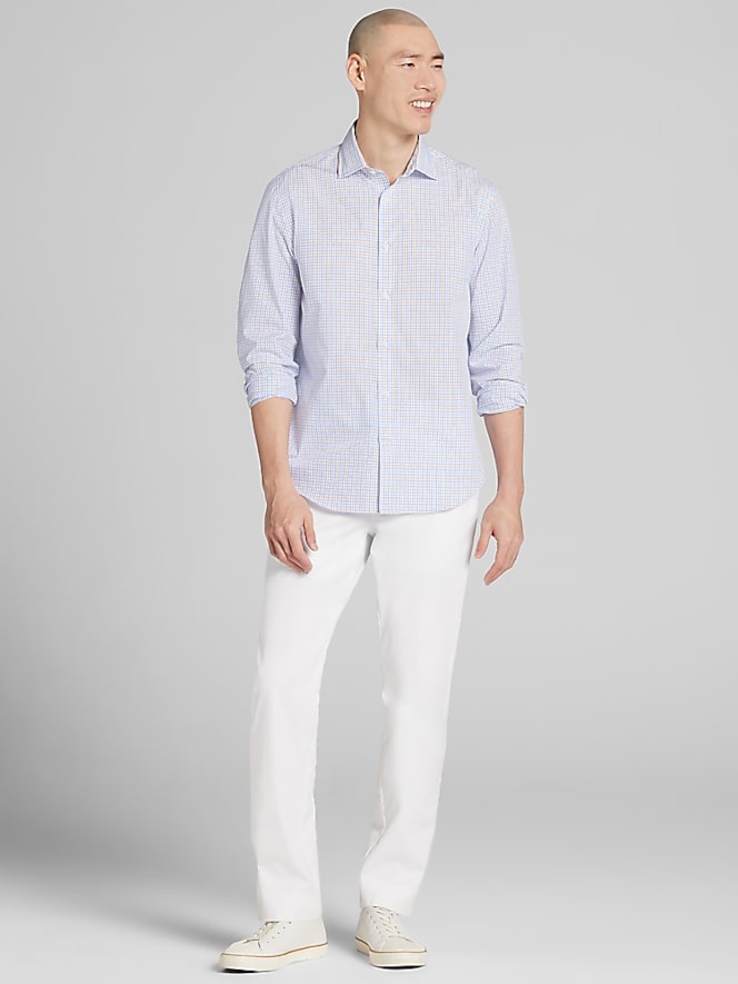 Wilke-Rodriguez Modern Fit Grid Button Up Shirt