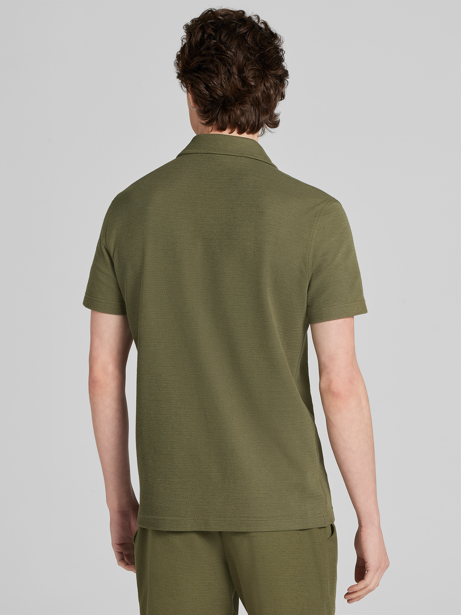 Modern Fit Knit Short Sleeve Camp Shirt