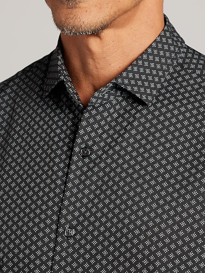 Awearness Kenneth Cole CHILLFLEX Modern Fit 4-Way Stretch Short Sleeve Button Up Shirt