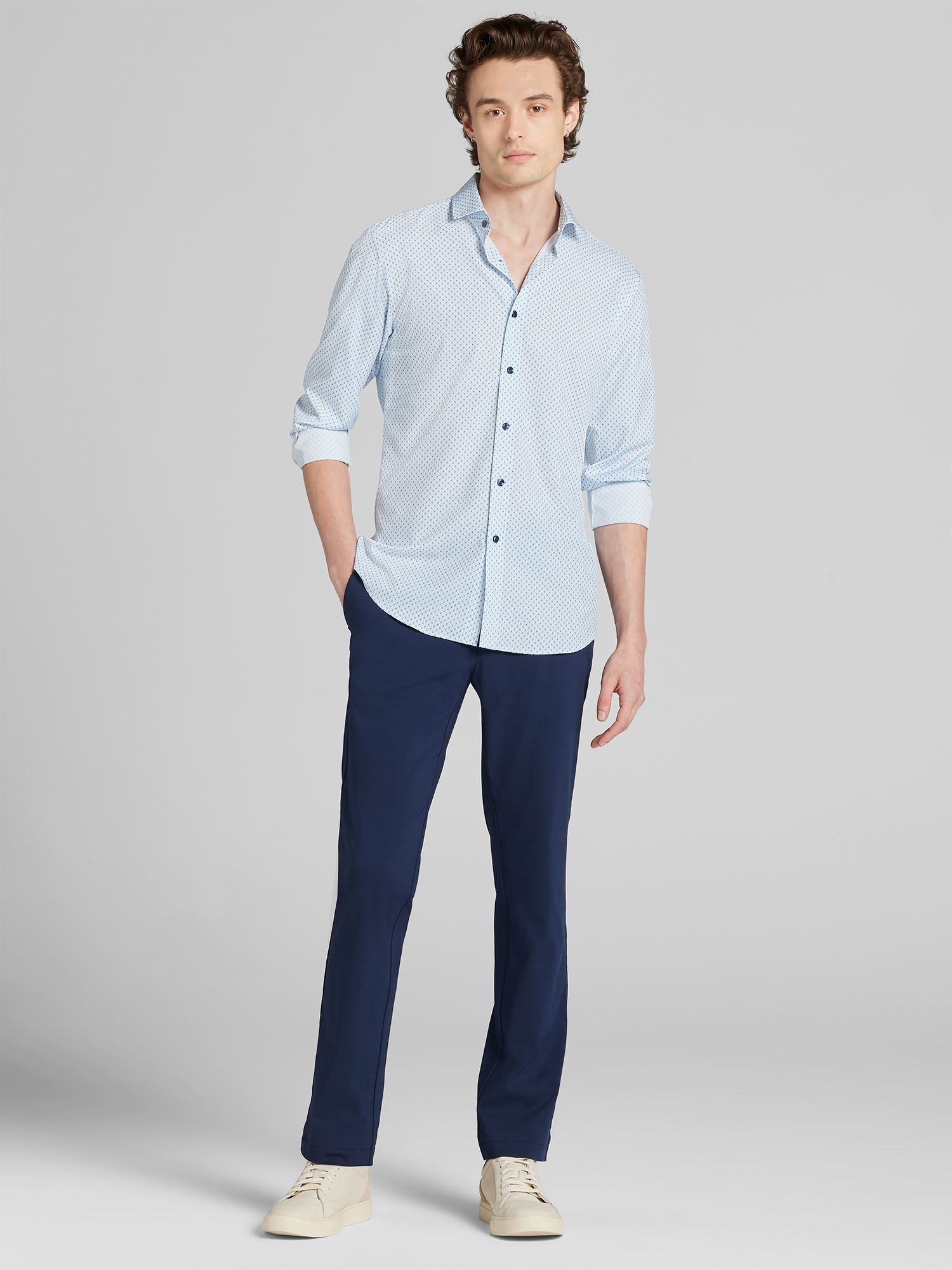 4-Way Stretch Button Up Shirt
