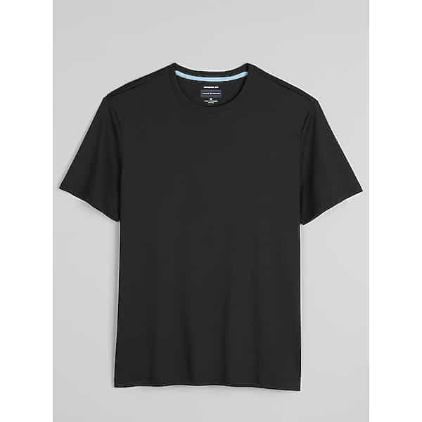 Joseph Abboud Big & Tall Men's Modern Fit Ultra-Soft Cotton Crewneck Tee Black - Size: 2XLT
