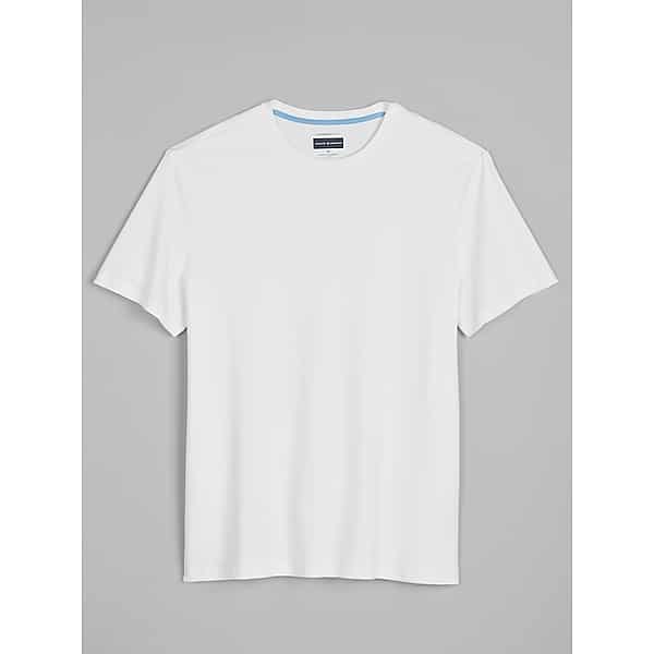 Joseph Abboud Men's Modern Fit Ultra-Soft Cotton Crewneck Tee White - Size: Small