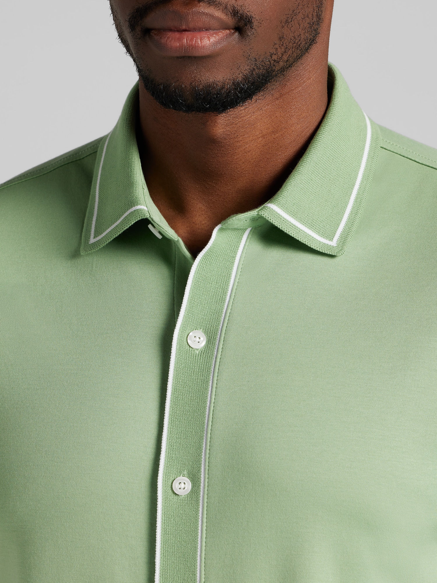 Modern Fit Cotton Modal Short Sleeve Button Up Shirt