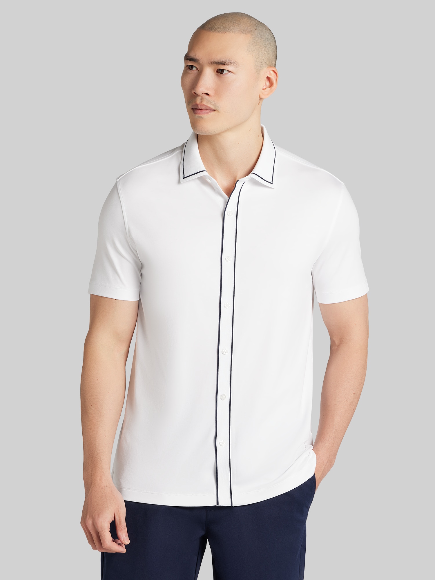 short sleeve dress shirts men's wearhouse Men's Short Sleeve Casual Shirts