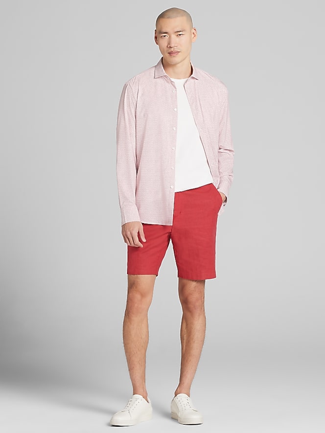 Awearness Kenneth Cole Modern Fit 4-Way Stretch Button Up Shirt