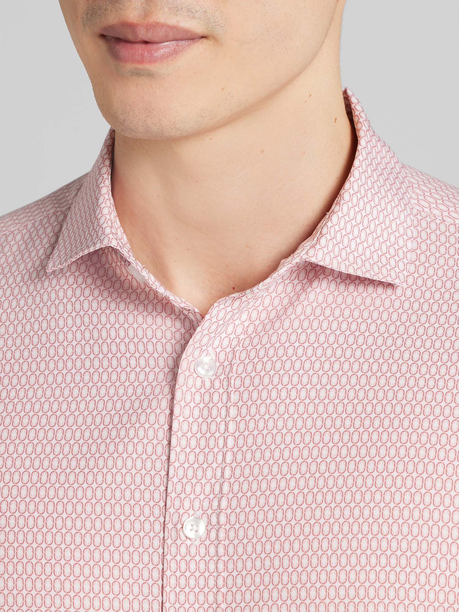 Modern Fit 4-Way Stretch Button Up Shirt