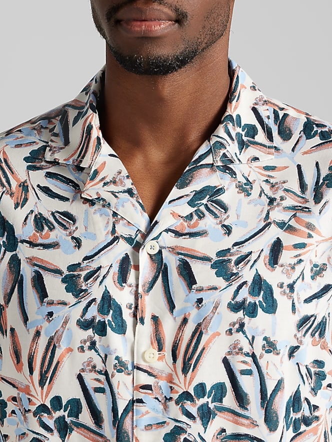 Joseph Abboud Modern Fit Tropical Button Up Shirt