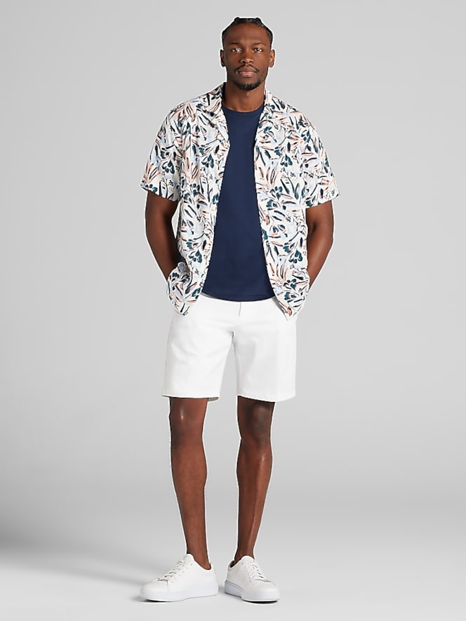 Joseph Abboud Modern Fit Tropical Button Up Shirt