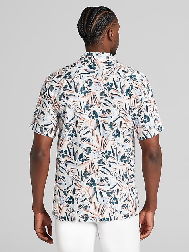 Joseph Abboud Modern Fit Tropical Button Up Shirt