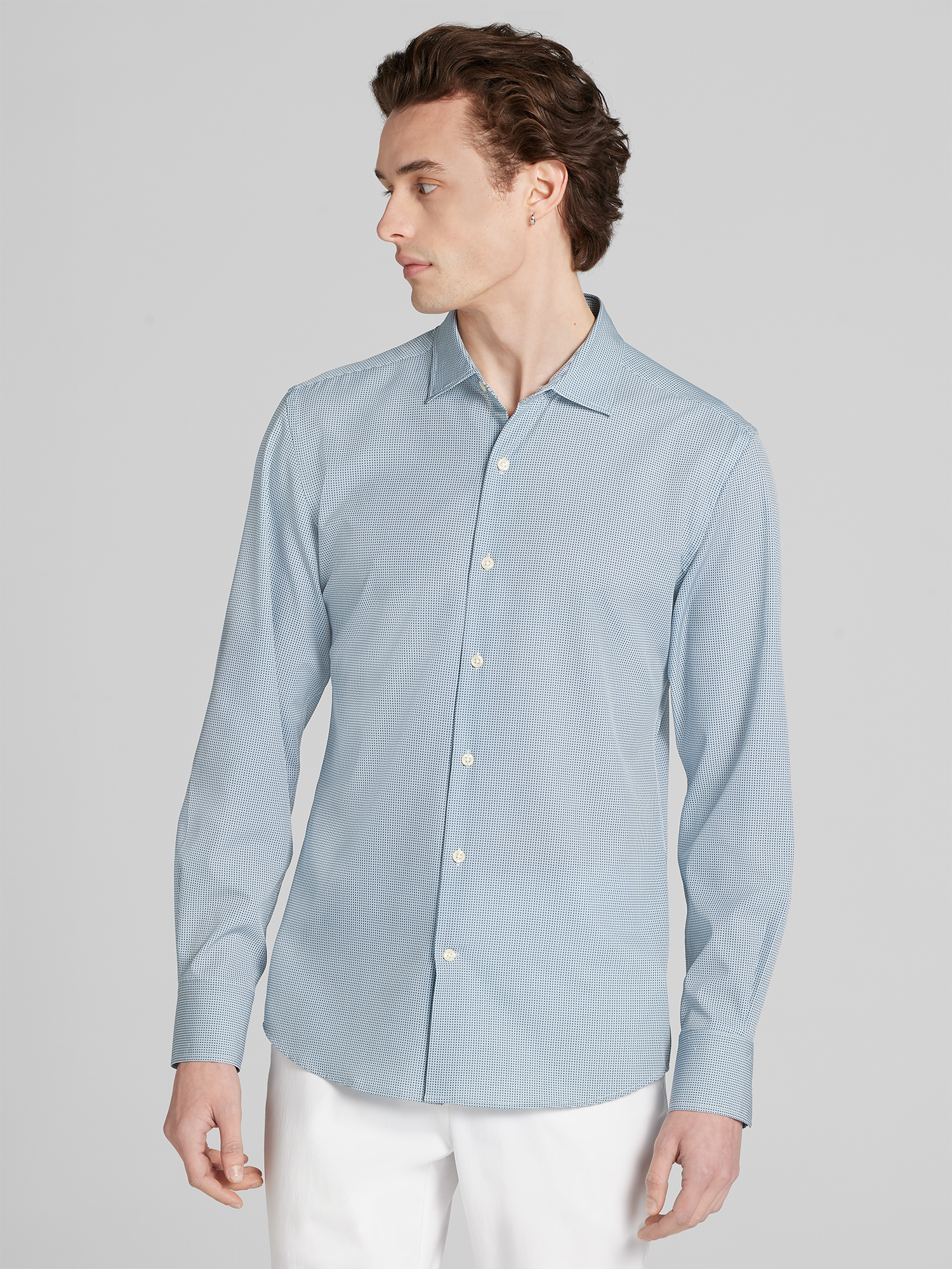 4-Way Stretch Button Up Shirt