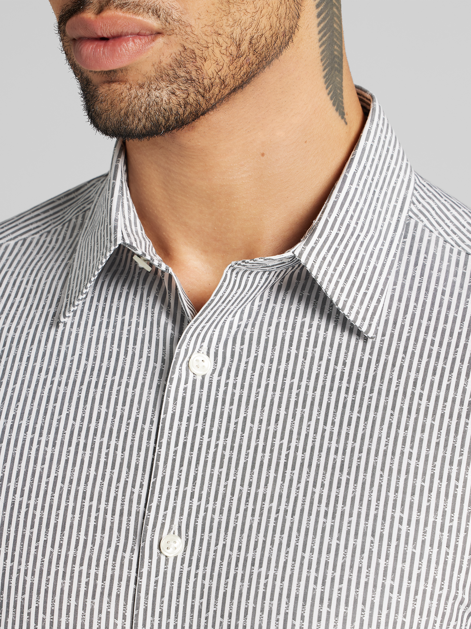 Slim Fit Short Sleeve Button Up Shirt