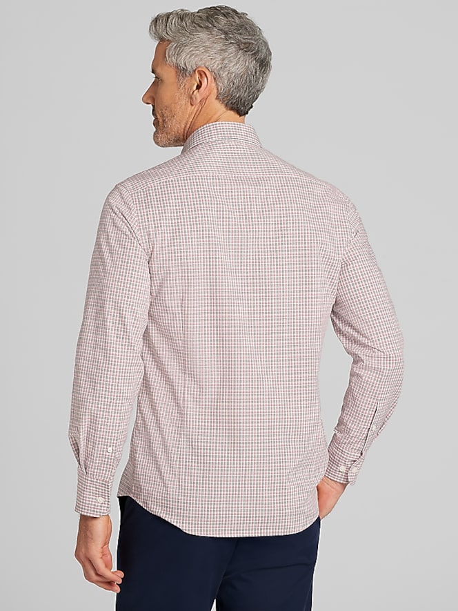 Awearness Kenneth Cole CHILLFLEX Slim Fit Dobby Check Button Up Shirt