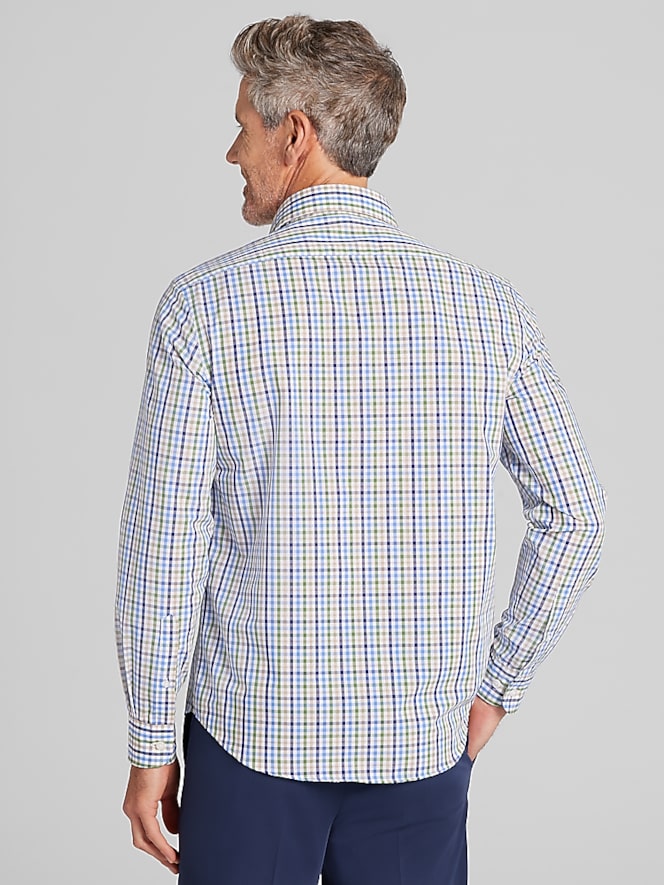 Wilke-Rodriguez Modern Fit Roadmap Check Button Up Shirt