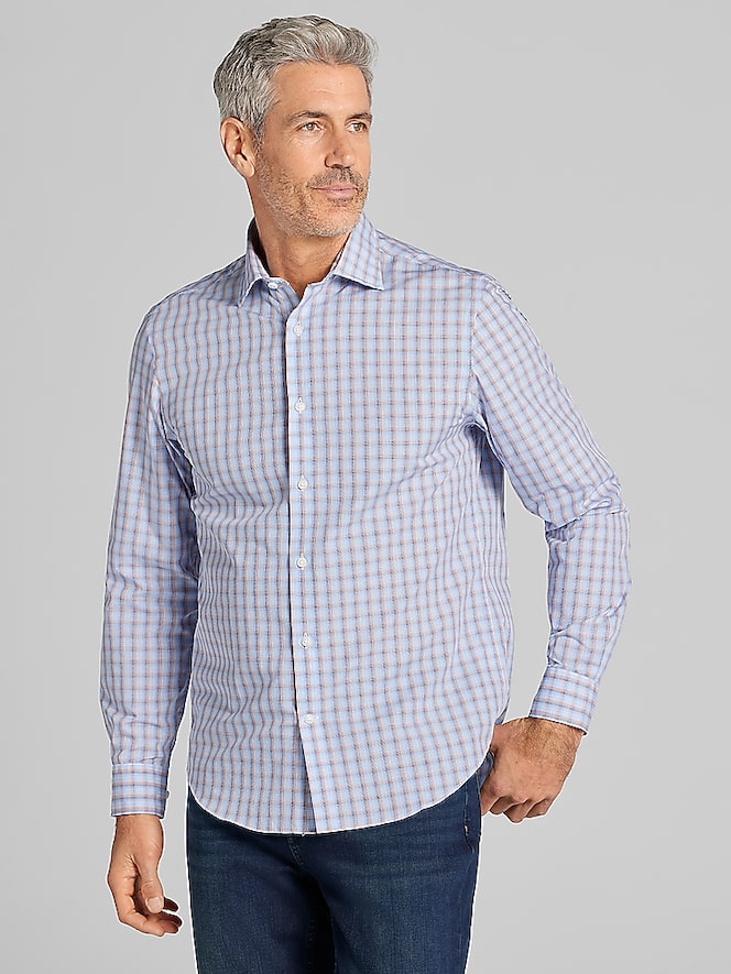 Wilke-Rodriguez Modern Fit Plaid Button Up Shirt