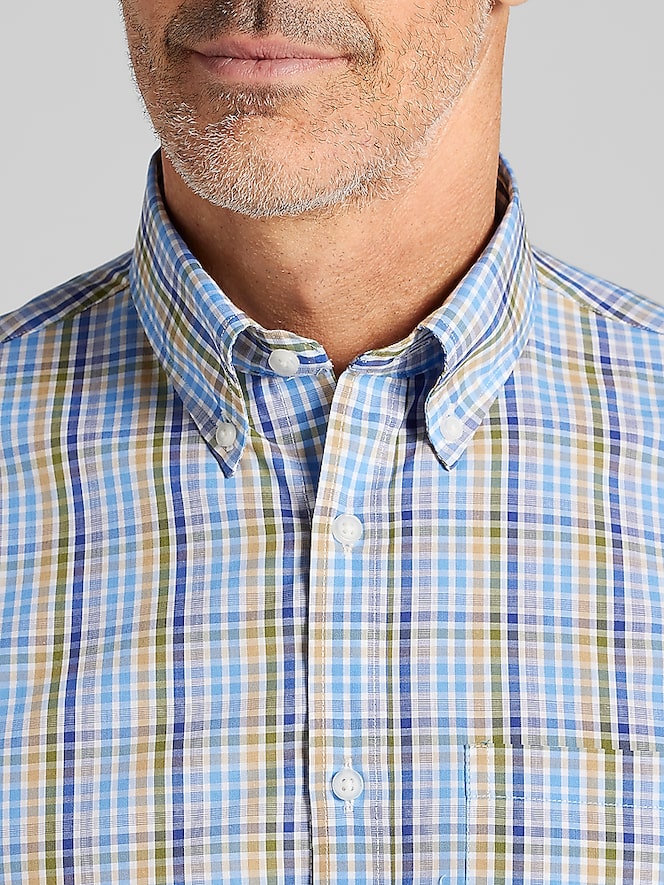 Wilke-Rodriguez Modern Fit Check Button Up Shirt