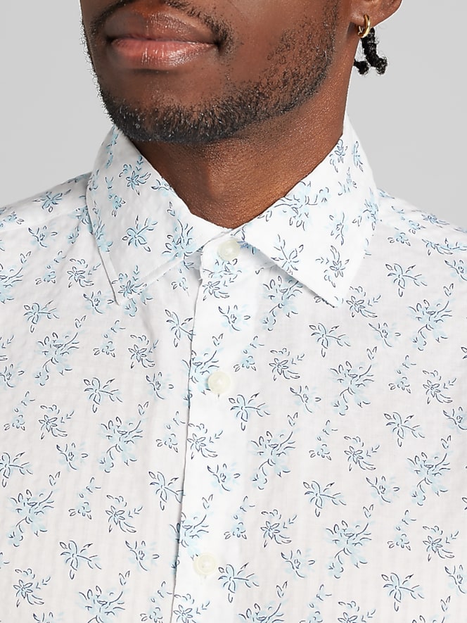 Joseph Abboud Classic Fit Short Sleeve Button Up Shirt