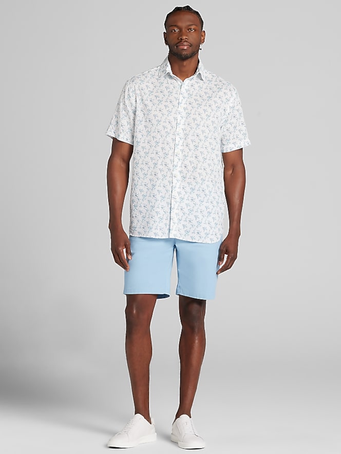 Joseph Abboud Classic Fit Short Sleeve Button Up Shirt