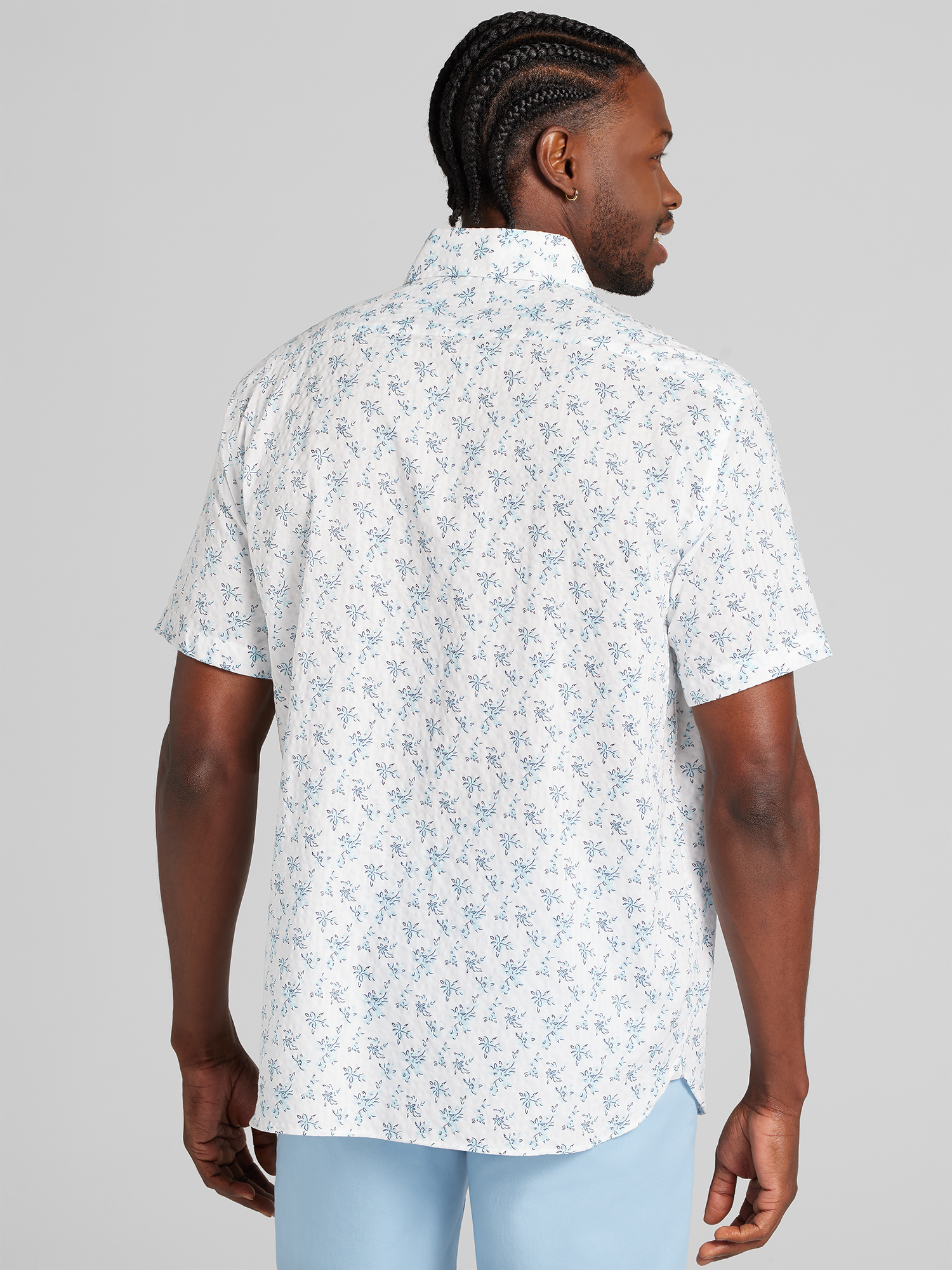 Classic Fit Short Sleeve Button Up Shirt