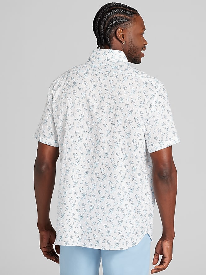 Joseph Abboud Classic Fit Short Sleeve Button Up Shirt