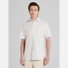 Joseph Abboud Modern Fit Cotton Blend Short Sleeve Button Up Shirt