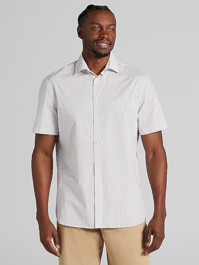 Joseph Abboud Classic Fit Woven Button Up Shirt