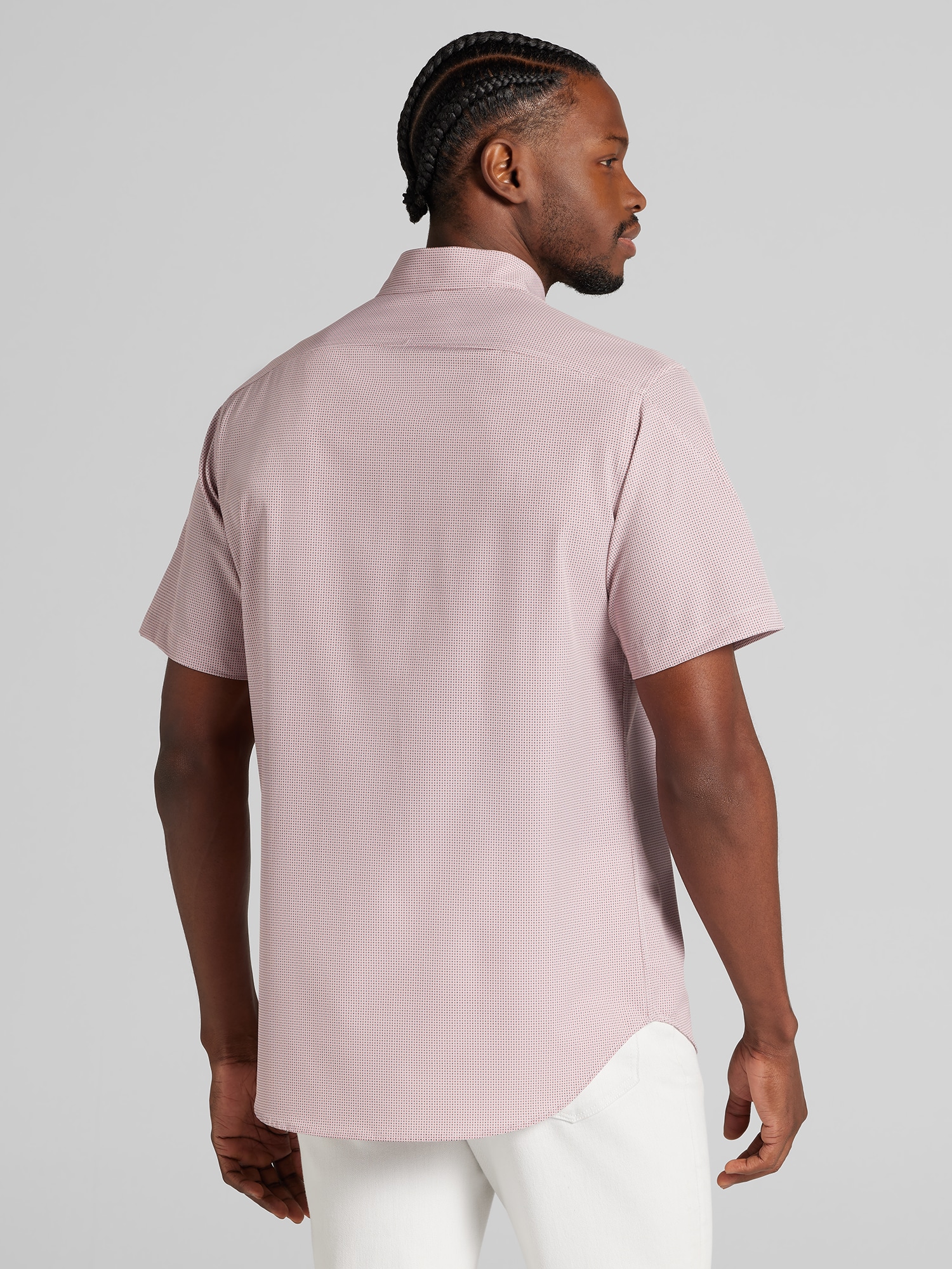 CHILLFLEX Modern Fit Patterned 4-Way Stretch Button Up Shirt