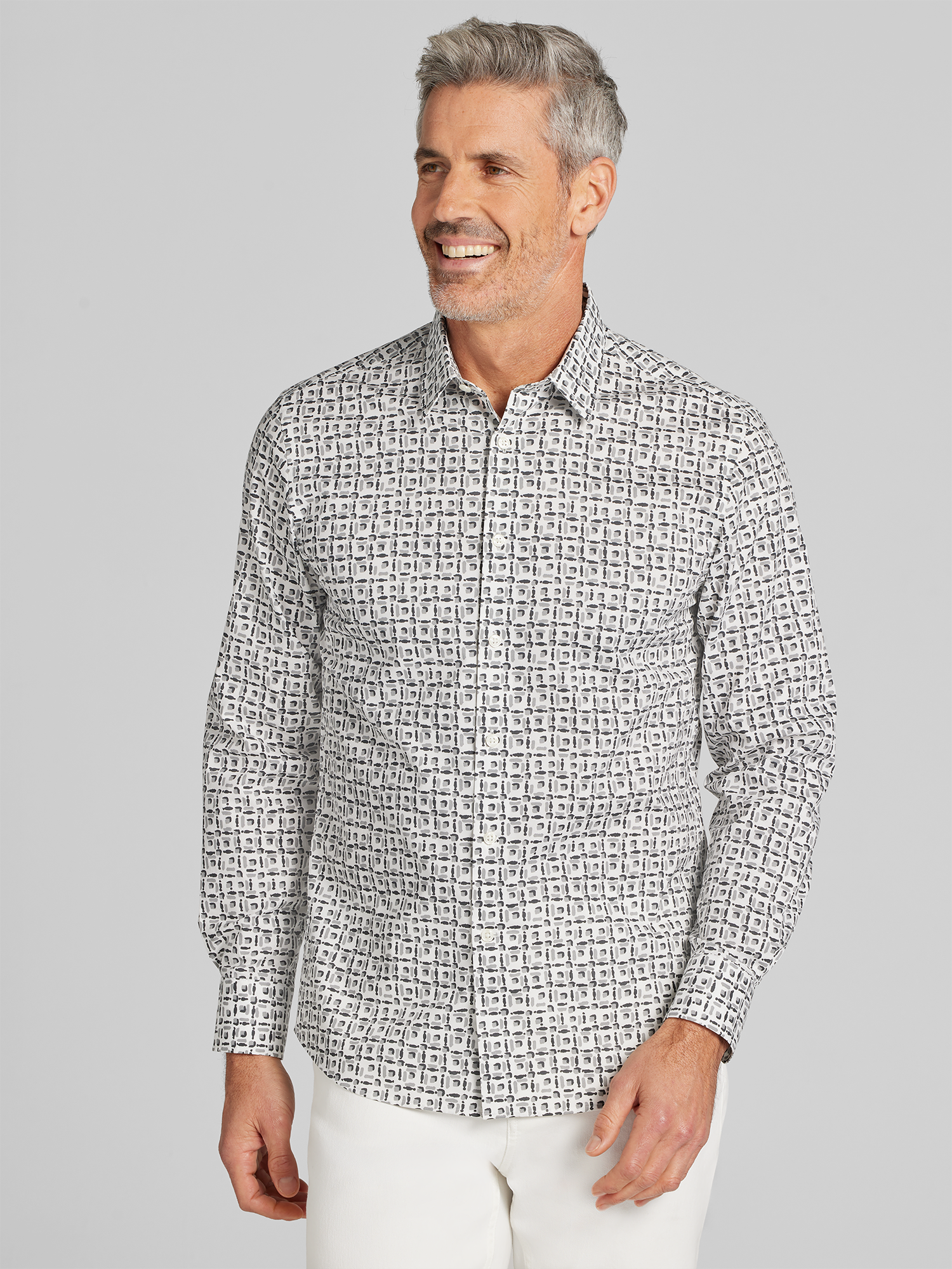 Slim Fit CHILLFLEX Woven Button Up Shirt