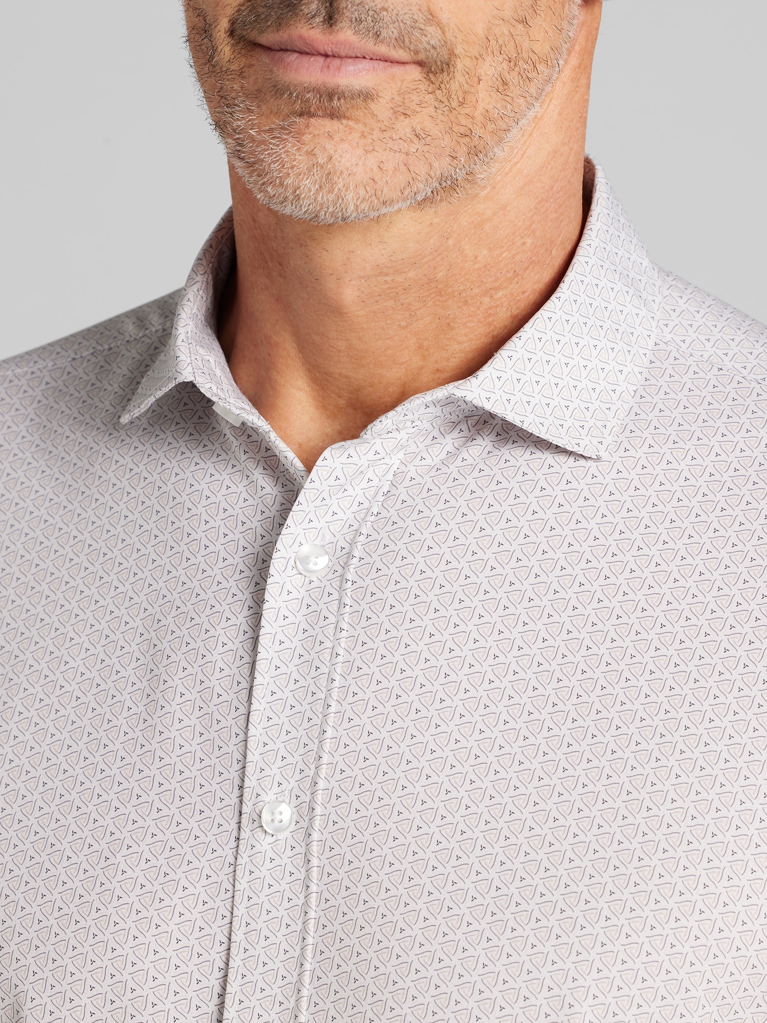 Modern Fit 4-Way Stretch Button Up Shirt