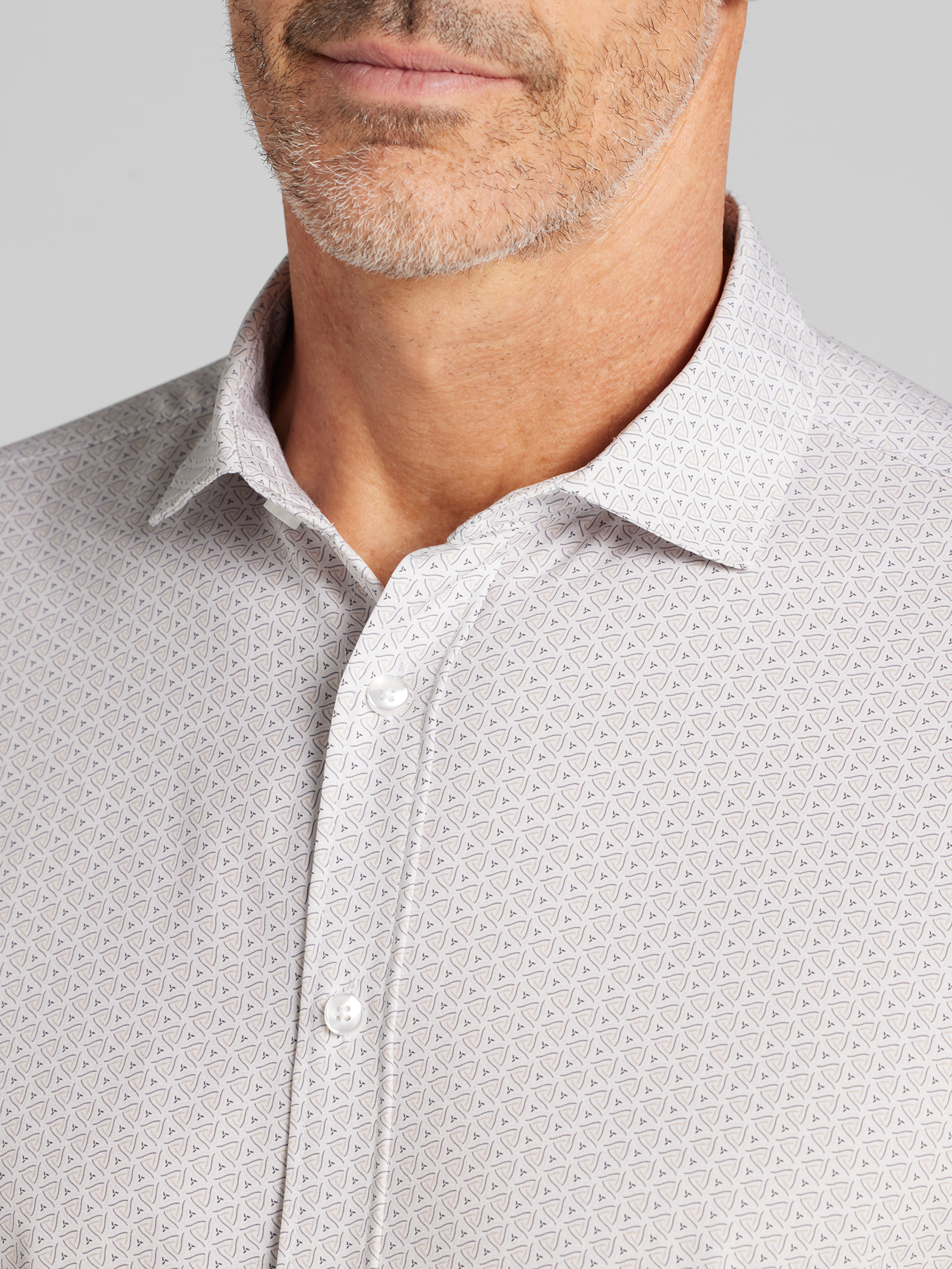 Modern Fit 4-Way Stretch Button Up Shirt