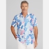 Joseph Abboud Modern Fit Tropical Floral Camp Shirt