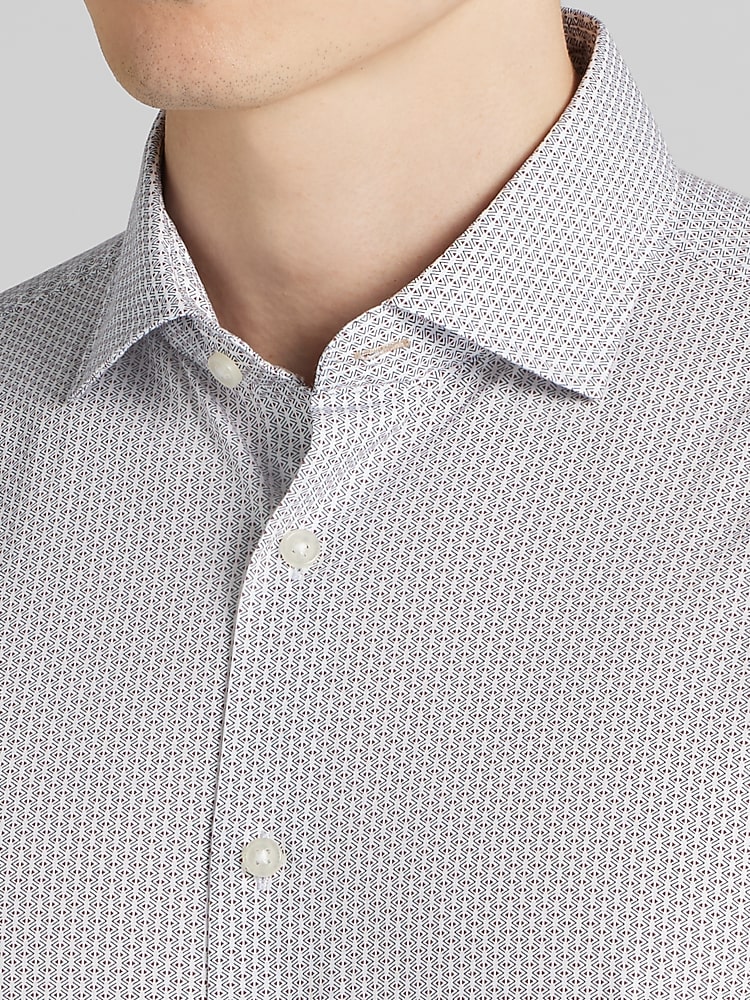 mens burgundy short sleeve dress shirt Modern Fit Button Up | Color:METALLIC BLUE Chic White Dress Shirt width-medium-m Maroon Diamond snaps