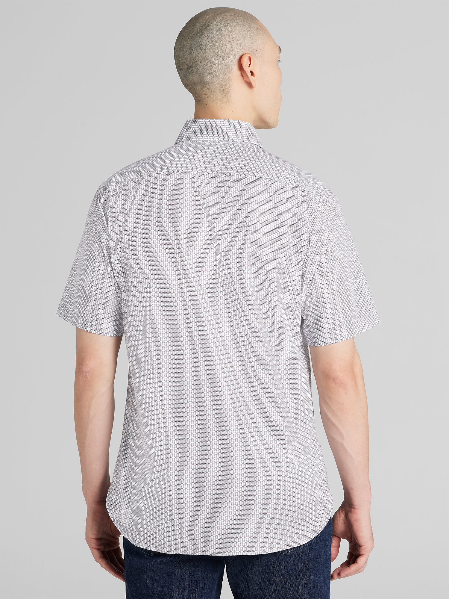 Modern Fit Short Sleeve Button Up Shirt